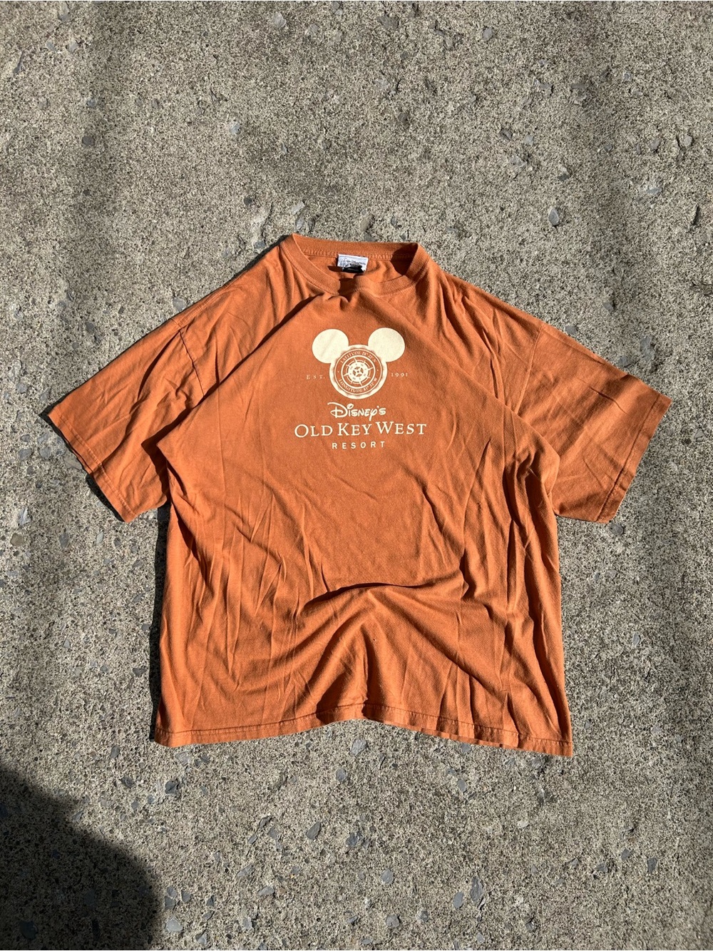 Vintage Disney Old Key West Resort Orange Graphic Tee